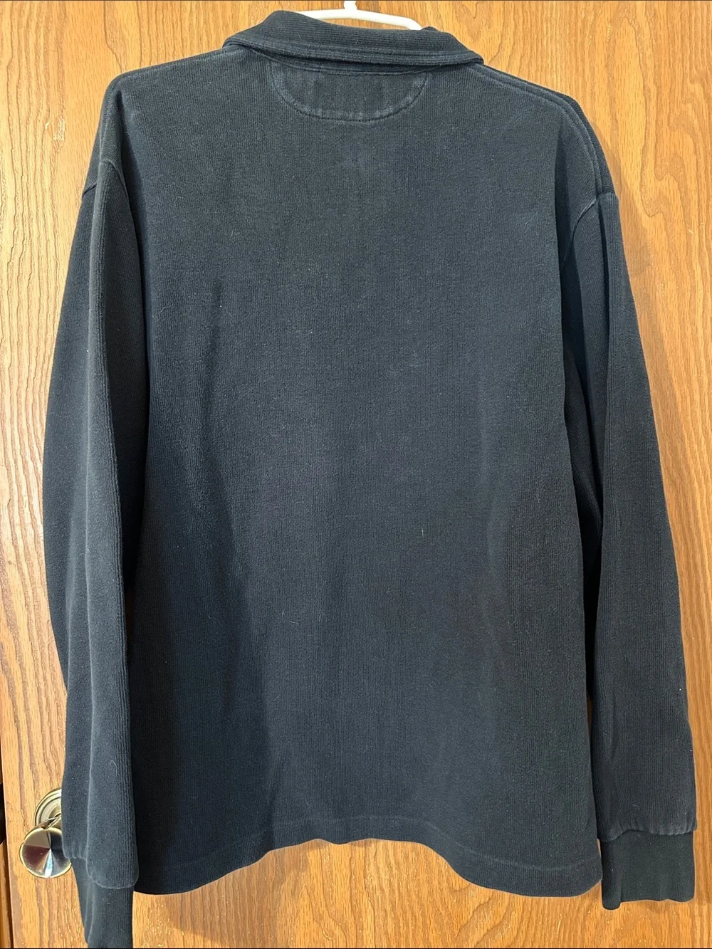 Polo by Ralph Lauren Black Long-Sleeve Polo with Red Pony